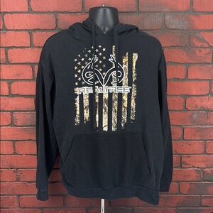 Realtree Women's Large Black Hoodie – Camo‎ Accents, Casual